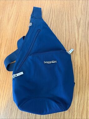 Baggallini Navy Blue Mini Sling Bag